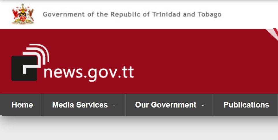 News website of the Government of Trinidad and Tobago